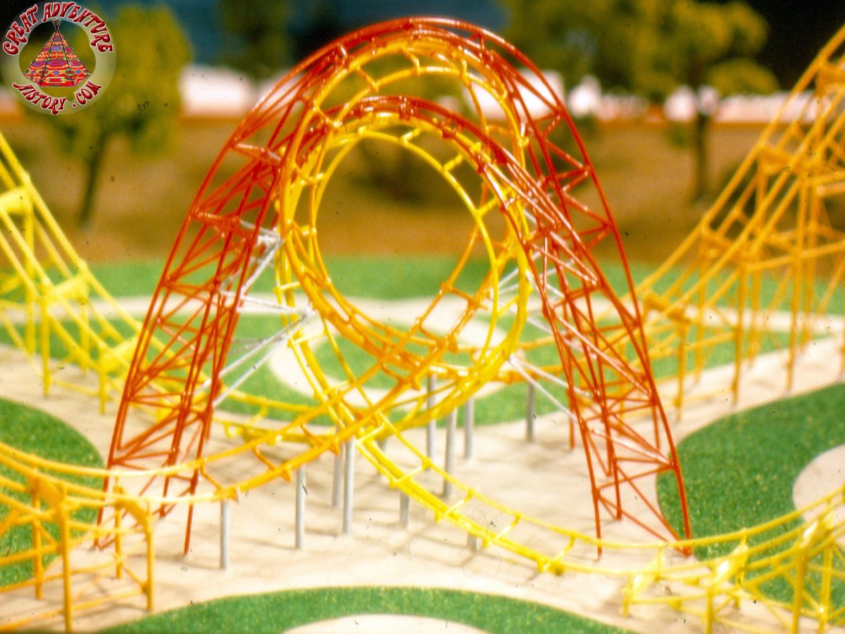 Lightnin' Loops Model at Six Flags Great Adventure